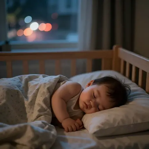 尽管外面有噪音，婴儿整夜都睡得很熟。