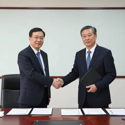 这位游说者代表石油公司与政府官员会面，试图影响新环保政策的制定。
