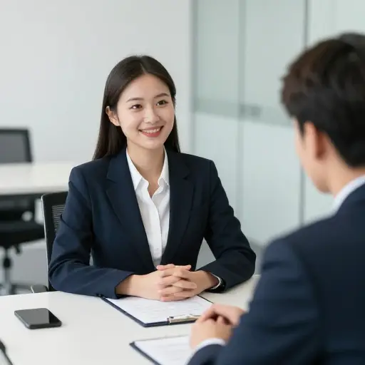 她在工作面试中展示了必要的自信和沉着。