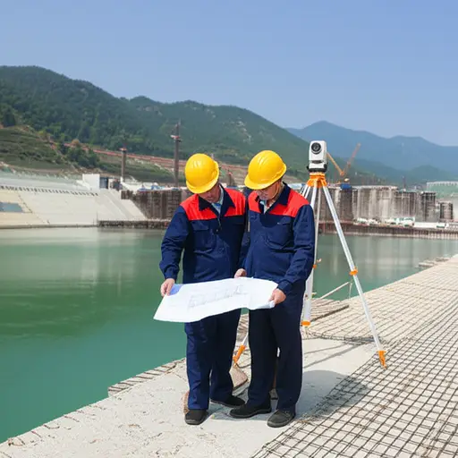 工程师们计划在河流上筑坝以控制洪水。