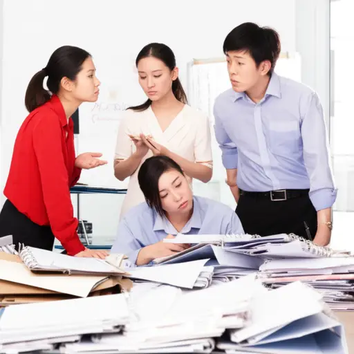 办公室没有明确的规定导致了工作流程的混乱。