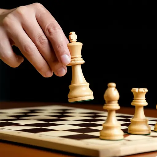 在第五步棋时，她用车王易位来加强防守。