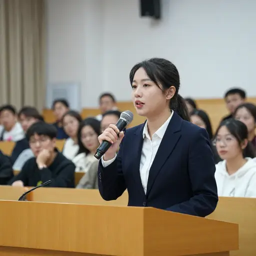 她发言反对关闭学校的决定。