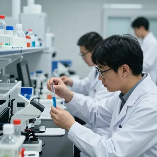 科学家们正在进行实验以测试这种新药的有效性。