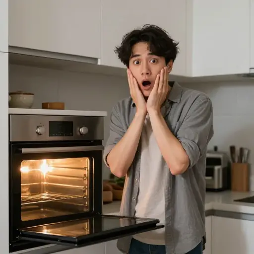我突然想到我忘了关烤箱。