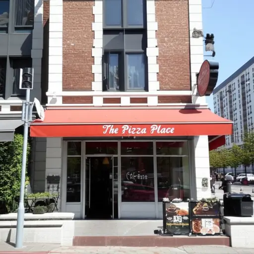 我们上周末去了'The Pizza Place'披萨店。