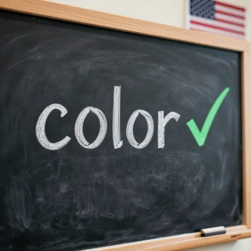 在美式英语中，'color' 是一个被广泛接受的拼写。