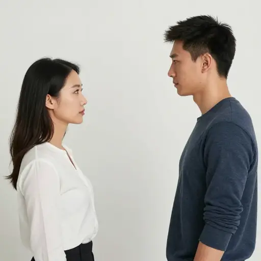 我总是觉得她对我保持距离。