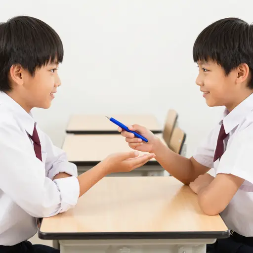 我可以用一下你的笔吗？