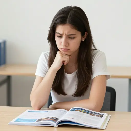 她对于上哪所大学犹豫不决。