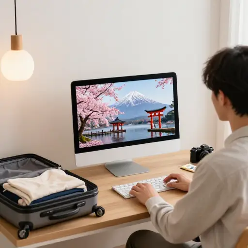 我非常非常想去日本旅行。
