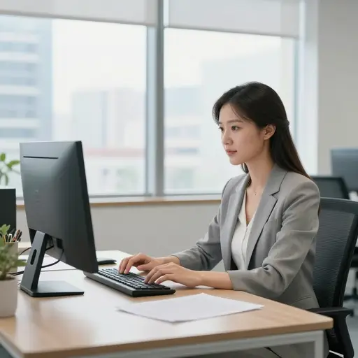自从公司开业以来，她就一直在那里工作。