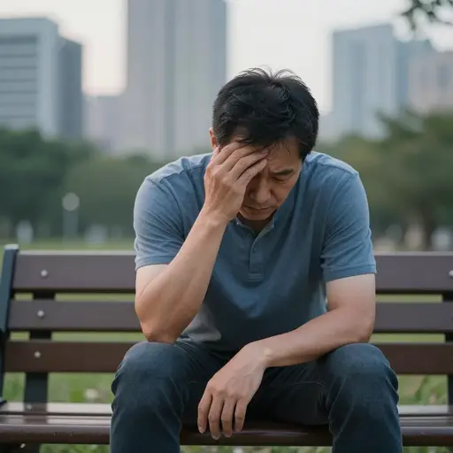 失去工作对他的自信心是一个严重的打击。