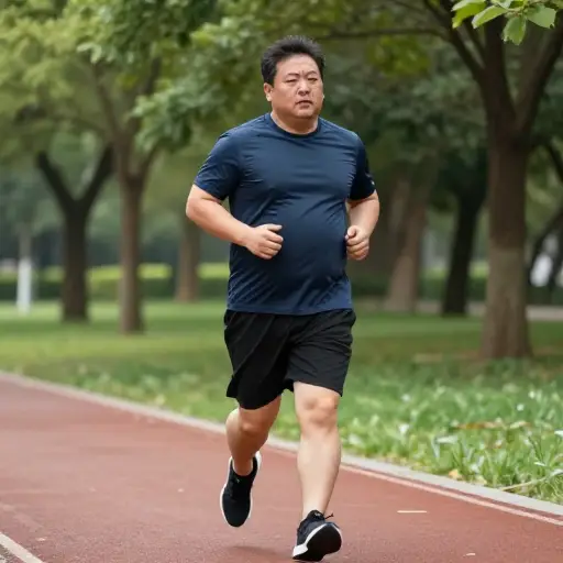 我叔叔很胖，需要多锻炼。