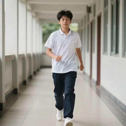 不要在走廊里跑。