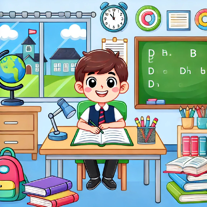 我在学校学到了很多知识。