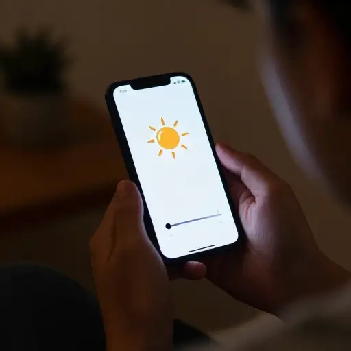 屏幕太亮了，我把亮度调低一点。