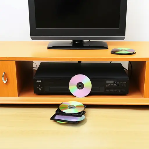 这台DVD播放机坏了，我们看不了电影了。