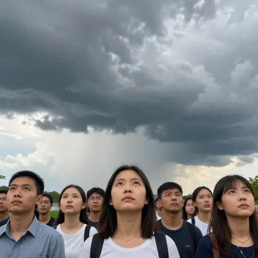 最近的一项调查显示，许多人关注气候变化。