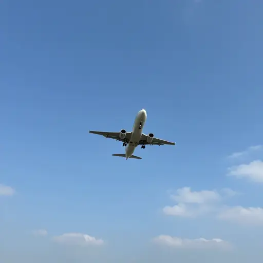 飞机在5000英尺高空飞行。