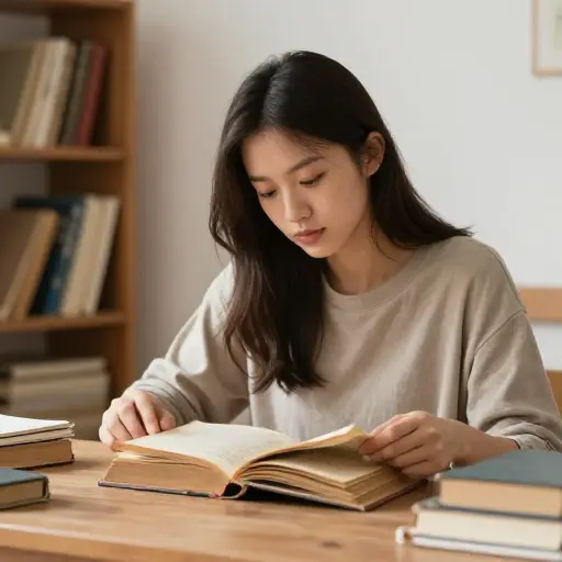 她正在研究20世纪30年代女性的作品。