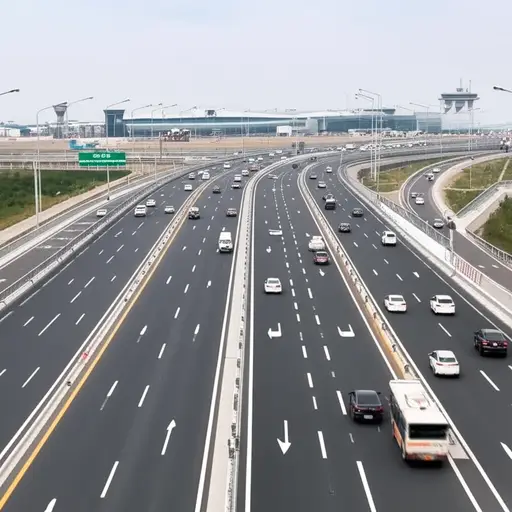 我们走高速公路去机场更快。