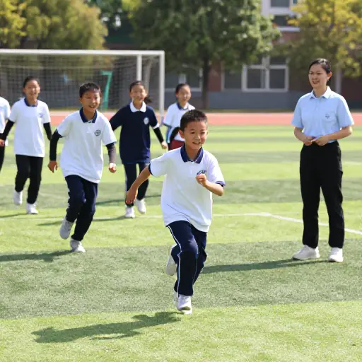 老师让我们在课间玩游戏。