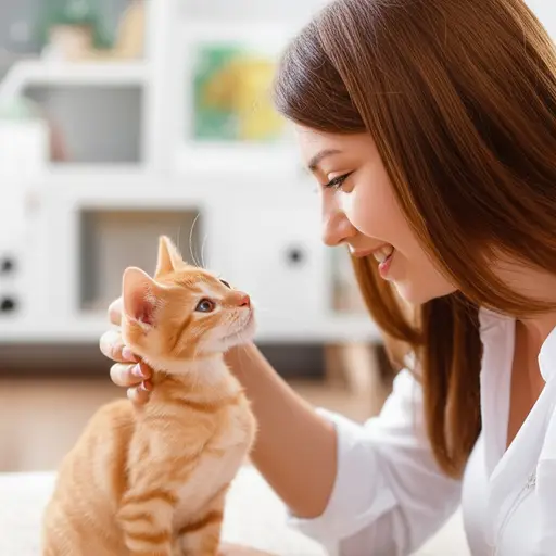 她给小猫取名叫咪咪。