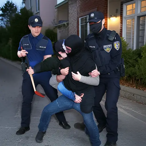 警察昨晚抓住了两名试图入室行窃的男子。