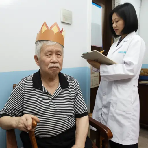 这位老人坚信自己是国王，医生认为他患有妄想症。