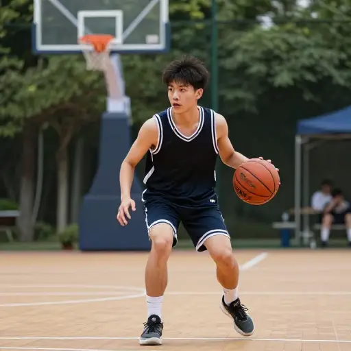 学会正确的运球技巧让他成为了一名更出色的篮球运动员。