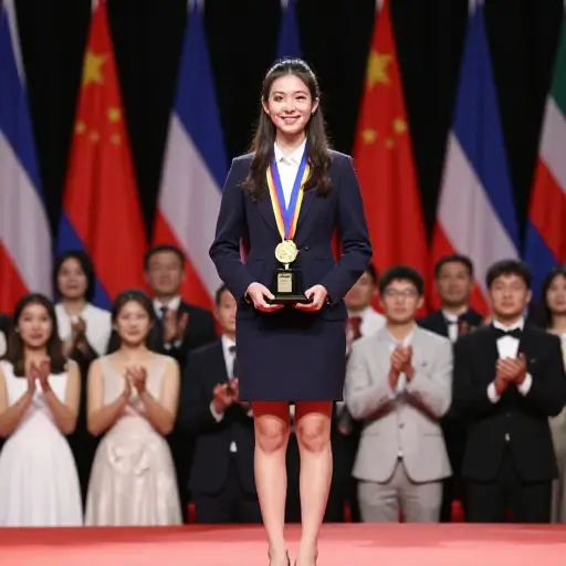 她因勇敢而受到嘉奖。
