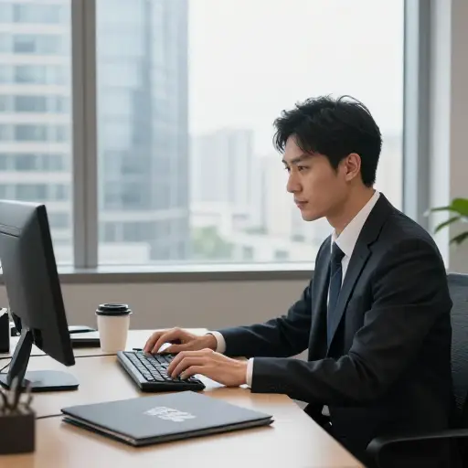 他已经在这家公司工作三年了。