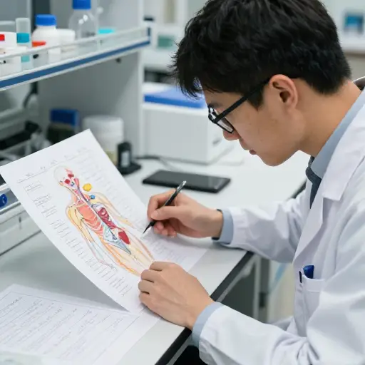 此外，他研究了人体并发明了数学公式来描述他的发现。