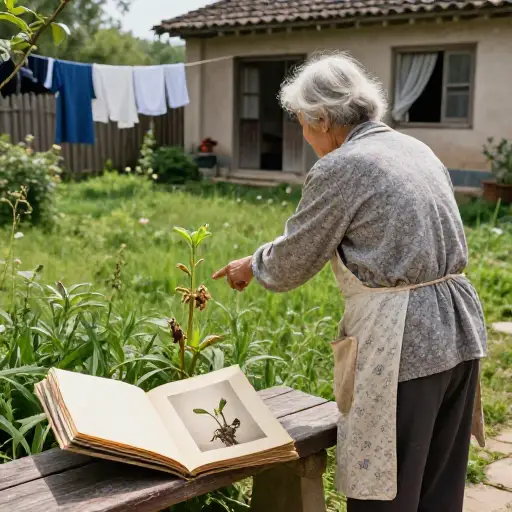 这位老妇人常说：“时间治愈一切。”