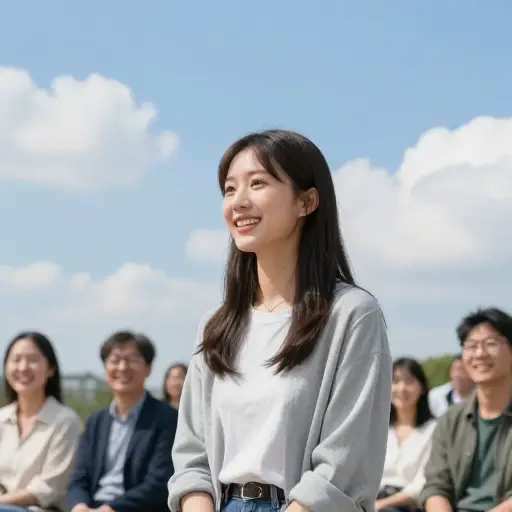 她讲了个关于天气的笑话。