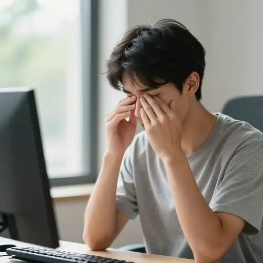 我不喜欢在电脑上玩，因为它对我的眼睛有害。