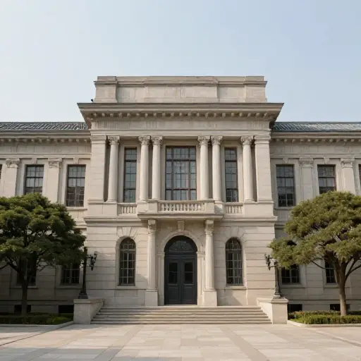 这座建筑的设计非常对称，两边完全一样。