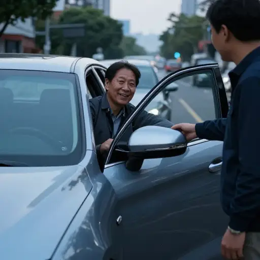 我可以捎你一程，一点也不麻烦。