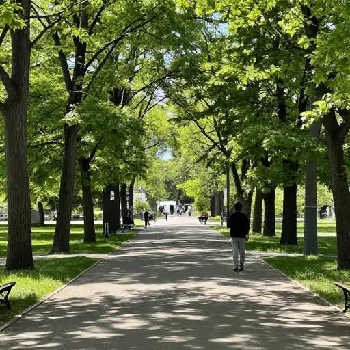 我昨天在公园看见他了。