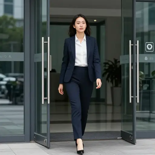 她自愿离开了公司；没有人要求她离开。