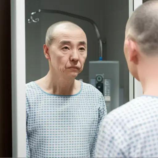 生病后，他变得非常消瘦，几乎认不出来了。