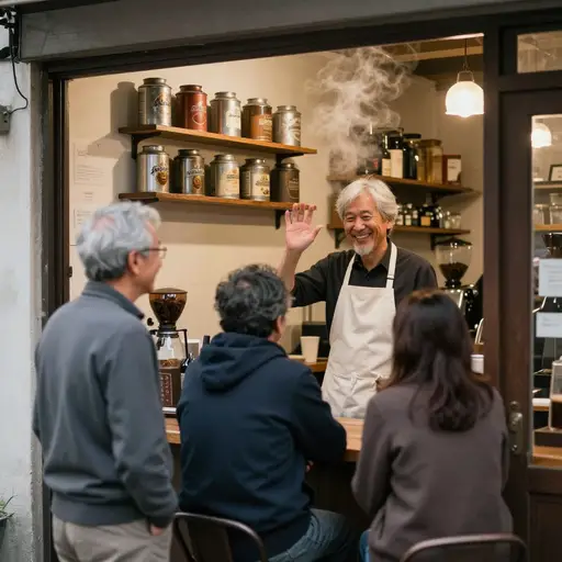 咖啡馆老板能叫出每位客人的名字并记得他们的常点饮品，这种关怀确实无人能及。
