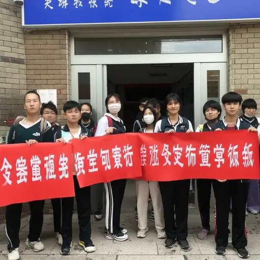学生们坚决要求学校改善食堂的饮食质量。