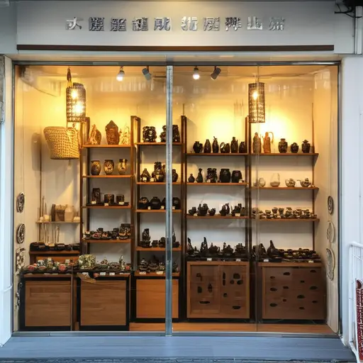 这家商店主要经营手工艺品。
