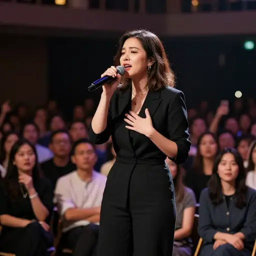 她令人难忘的嗓音和强烈的舞台魅力牢牢吸引了全体观众。