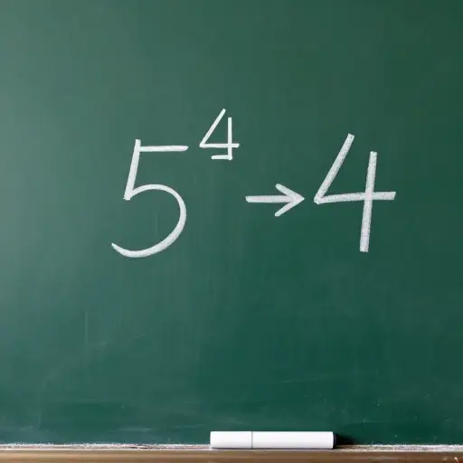 在5的4次方中，4是指数。