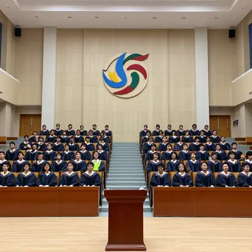 毕业典礼将在学校的大礼堂举行。