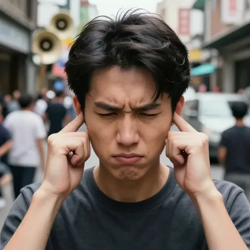 我不喜欢吵闹的声音。