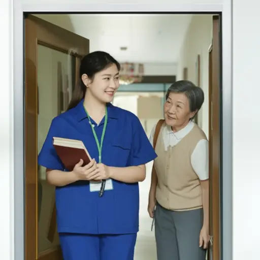 社工每周都会拜访社区里的独居老人。